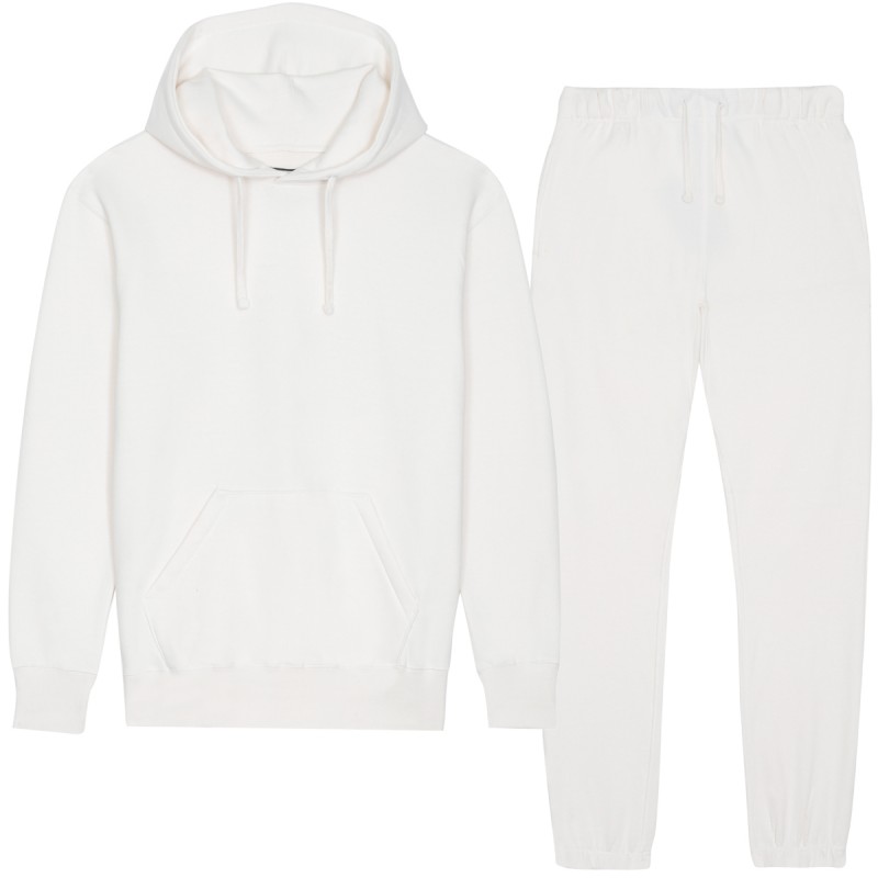 basic off white cotton track suit